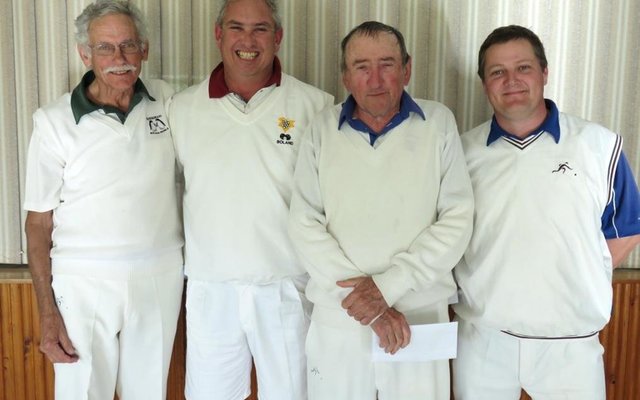 Winning team: Philip Malherbe (President) with Bryan Chambers, Peter Quinn and Brasler van Schoor.